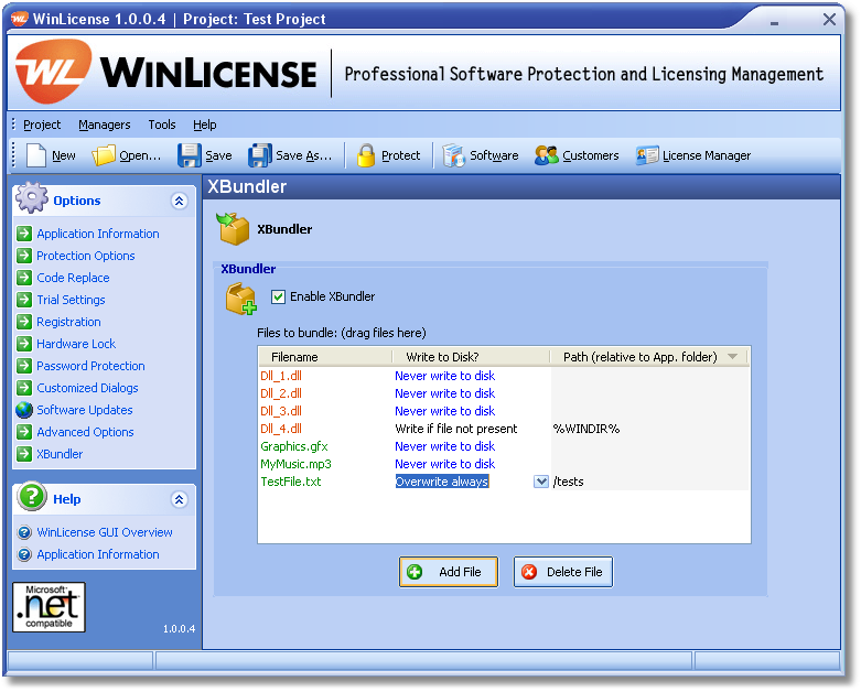 XBundler Screenshot